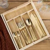 Insats | BAMBUE | för justerbar besticklåda | 37x31 cm | 815855