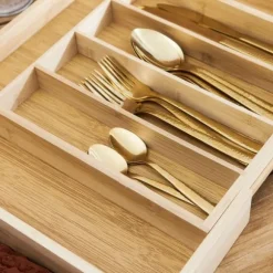 Insats | BAMBUE | för justerbar besticklåda | 37x31 cm | 815855