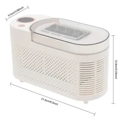 Isbitsmaskin - Mini bordsmodell - Kompakt - 12V bilkabel - För hem, bil och resa - Med istång - Vit