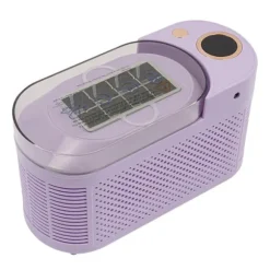 Isbitsmaskin - Mini för bänkskiva - Kompakt - Bärbar - Bilströmkabel 12V - Med klämma - För hem, bil och resa - Lila