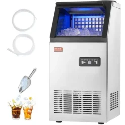 Ismaskin, 36 isbitar, 36x43x75,5 cm, rostfritt stål