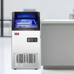 Ismaskin, 36 isbitar, 36x43x74 cm, rostfritt stål