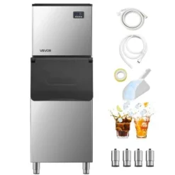 Ismaskin, 181,4 kg/24h, 136 kg förvaring, 580x668x1105 mm, rostfritt stål