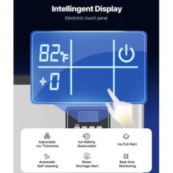Ismaskin, 181,4 kg/24h, 136 kg förvaring, 580x668x1105 mm, rostfritt stål