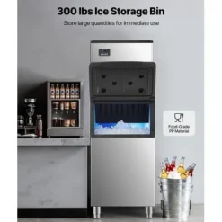 Ismaskin, 249,5 kg/24h, 580x668x1105 mm, rostfritt stål