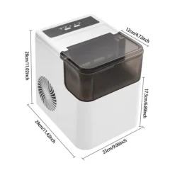 Ismaskin, Snabb Isproduktion, Kompakt Design,VIT, EU