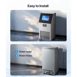 Ismaskin, 38,8x37x79,8 cm, Rostfritt stål