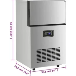 Ismaskiner - Living Ismaskin 45 kg / 24 tim silver