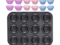 Iso Trade Bakplåt + 12 silikonformar