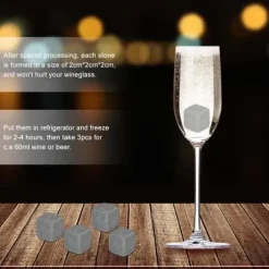 Issten Iskuber Whiskystenar Paket med 9 st Whiskey Chilling Stone Iskuber Drycker Vin Ölkylare Barware