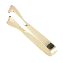 Istänger Livsmedelskvalitet Tjockare Rostfritt Stål Förhindrar Halkning Socker Matpincett För Hemkök Bar Förgylld