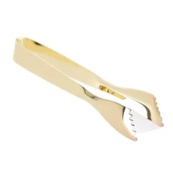 Istänger Livsmedelskvalitet Tjockare Rostfritt Stål Förhindrar Halkning Socker Matpincett För Hemkök Bar Förgylld