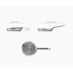 Joseph Joseph Space Steel Inox 20cm anti-kletst panna