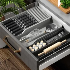 Justerbar Knivlåda 40 x 15,5-25 x 5cm