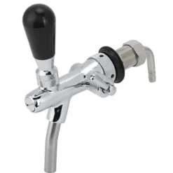 Justerbar ölkran - G5/8in gänga, kromad mässing rostfritt stål, tillbehör till ölfat