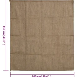Jutesäckar 10-pack för förvaring och transport | 100% jute | 100x110 cm | 340 gsm
