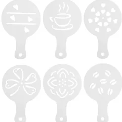 Kaffe- och dessertschabloner 6 st.