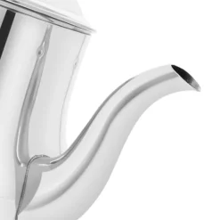 Kaffekanna i rostfritt stål med kapacitet 1L, med utgjutningspip och lock, Silver Signature.