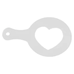 Kaffeschabloner i plast - 16 st, Latte Cappuccino dekorationsverktyg