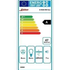 Kaiser 9423 Be Rétro Vägghängd fläkt 90 cm, Vägghängd fläkt, Lyxproducent Kaiser, 3 hastigheter, 910m³/h, LED-belysning, Fläkt, Tim