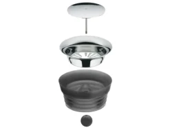 Karaff WMF Basic 1 ltr Ø140xH380mm Glas och rostfritt stål, 1 st