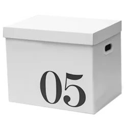 Kartong förvaringslåda Stor kapacitet förvaringsbox arrangörslåda Wellpapper flyttlåda för sovsal leksak nr. 5 låda