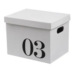 Kartong förvaringslåda Stor kapacitet förvaringsbox arrangörslåda Wellpapper flyttlåda för sovsal leksak nr 3 låda