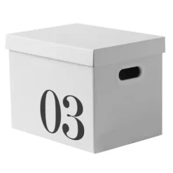 Kartong förvaringslåda Stor kapacitet förvaringsbox arrangörslåda Wellpapper flyttlåda för sovsal leksak nr 3 låda