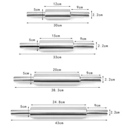 Kavel av rostfritt stål Non-stick Bakverk Deg Bakning Kök - 43 cm