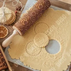 Kavelbräda - TD® - Snöflinga - Naturligt trä - 35x5 cm - Diskmaskinssäker