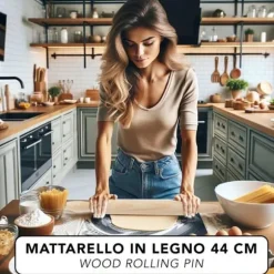 Kaveljärn - Ipea - BSHDMATLEG - Högkvalitativt trä - Bekväm handtag - 44 cm lång