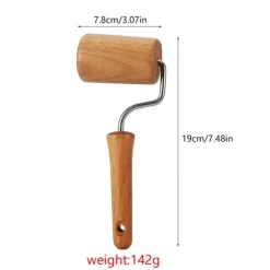 Kavelpinne Bak- och Pizzabagarvals i trä Bakredskap Köksredskap