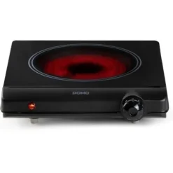 Keramisk spishäll - DOMO - 1 brännare - 25,3 x 28,7 x 7 cm - DO30111KP