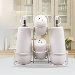 Keramiskt kryddset 5 delar MAESTRO WHITE MR-20002-04S