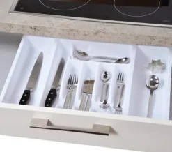 Kesper Bestickinsats för utdragslåda Kesper 29 - 50 cm grå