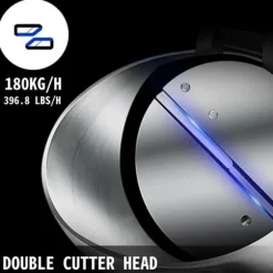 180kg/h elektrisk rakad ismaskin med 34L islagringskapacitet, snökon maskin med effektiva dubbla blad, lätt att använda