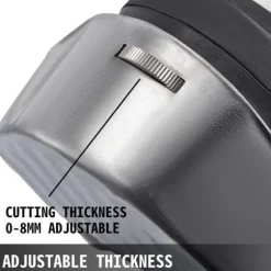 60kg/24h 0-8mm justerbar tjocklek sladdlös elektrisk kebabskärare med 2 laddningsbara batterier och reservblad