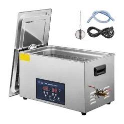 28/40KHz dubbelfrekvens ultraljudsrengörare med 2L tank, justerbar uppvärmning/arbetstid, 3 rengöringslägen, genomtänkt design