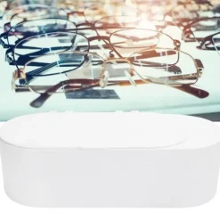 40KHz HF Ultraljudsrengöringsmaskin 30W för glasögon, smycken, hushållsrengöringsapparat 400ml EU-kontakt 220V