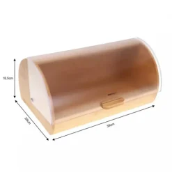 Kinghoff Brödbox KH-3216 i Bambus och Akryl