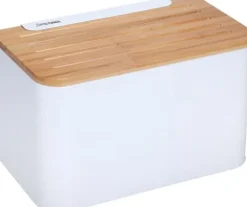 KingHoff brödlimpa i bambustål med skärbräda (KH-1072)