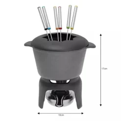 Kinghoff Fondue Set för 6 Personer Gjutjärn KH-1195