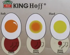 KingHoff mekanisk äggklocka röd (KH-1015)