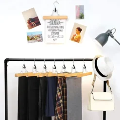 Kjolhängare 12-pack Byxgalge natur 25 cm