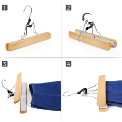 Kjolhängare 12-pack Byxgalge natur 25 cm