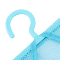 Kök Badrum Hängande Förvaring Klädnypa Mesh Bag Organizer Hängare Krok