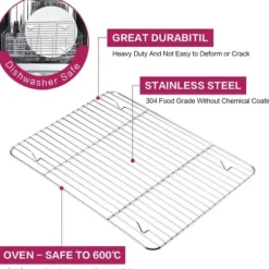 Kök Grillställ Kylställ Nätgaller i rostfritt stål Trådställ för matlagning Stekning Torkning Grillning