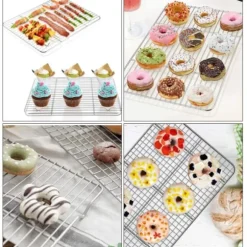 Kök Grillställ Kylställ Nätgaller i rostfritt stål Trådställ för matlagning Stekning Torkning Grillning