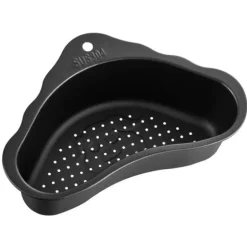 Köksavloppskorg Rostfritt stål Svart Köksavloppssil för Hem