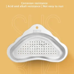 Köksavloppskorg Rostfritt stål Svart Köksavloppssil för Hem